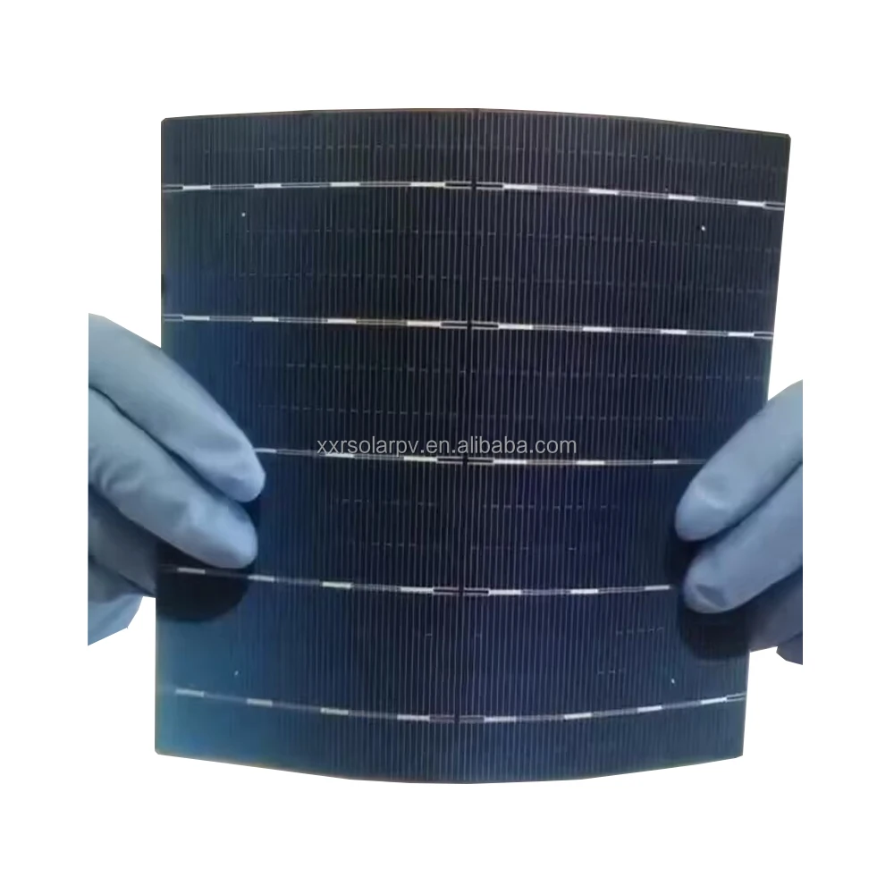 XXR 5.9W Topcon Solar Cell 158.75mm*158.75mm 5BB 23.4% Bifacial Solar Cell for  Solar Panel