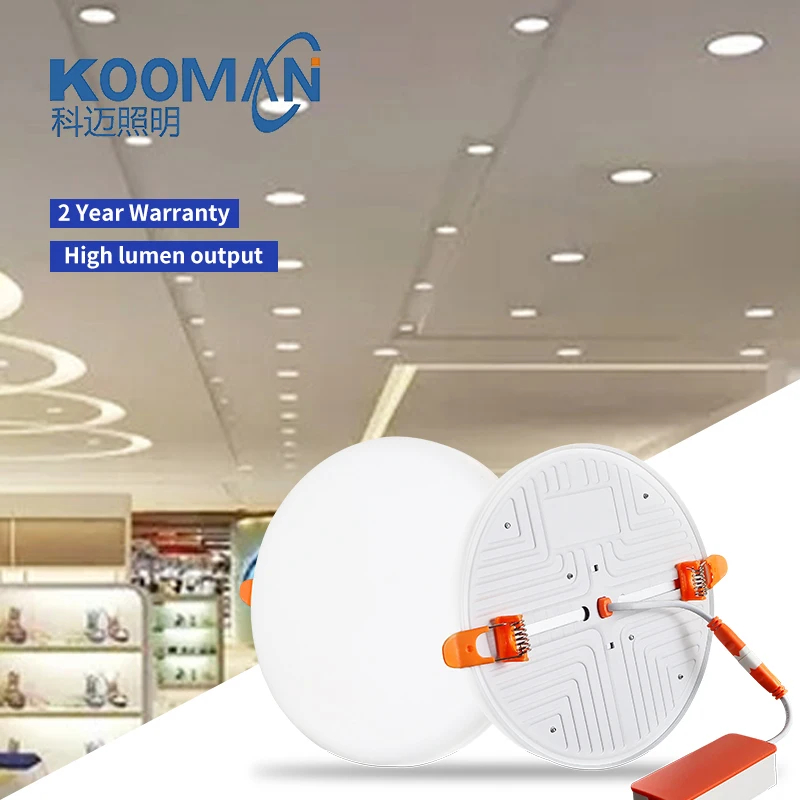 led panel lamp Wholesale Price Modern No Flickering Ultra Slim 9w 16w 22w 32w OEM Round Recessed Led farmeless panel light