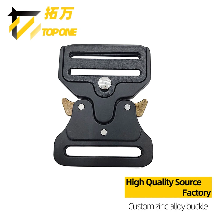 45MM Customized LOGO Military Belt Buckles for Webbing Metal Tactical Buckles