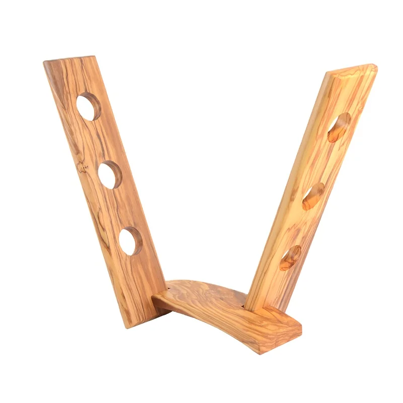 
Olive Wood Made Red Wine Racks Holder Table 