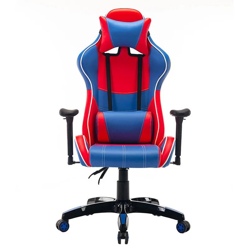 
PVC High Back Multicolor Ergonomic Swivel PC Computer Gamer Gaming Chairs With Footrest 3D Armrest Lifting Chair 