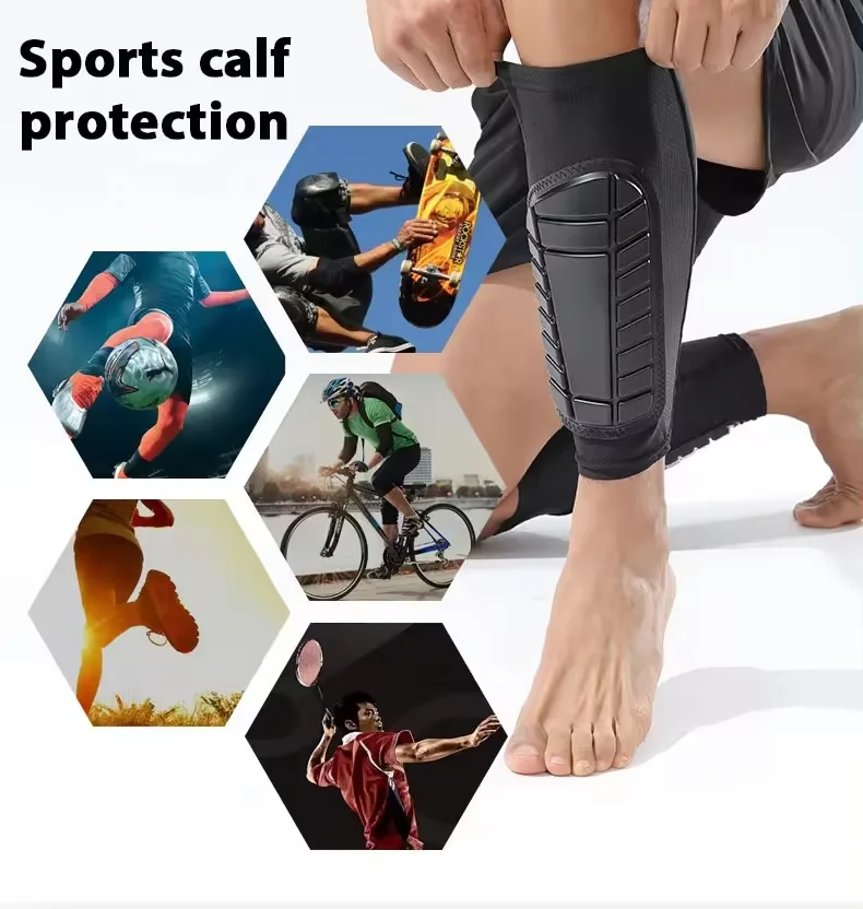 New Fashion Compression Calf Leg Protection Sleeves Kids Soccer Shin Guard