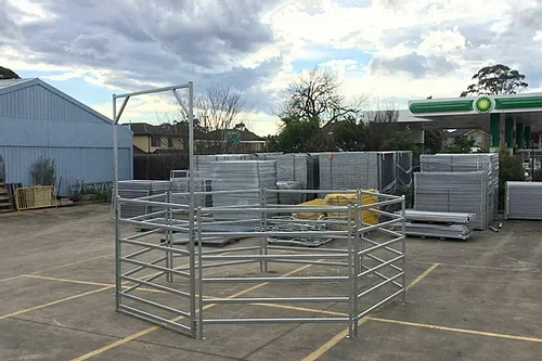 Galvanized livestock panel 16 foot au bull pen cattle panels with gate for sale