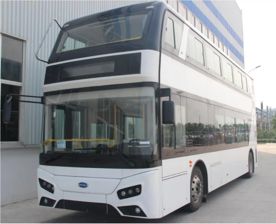 Двухслойный роскошный электрический автобус, новый энергосберегающий городской автобус, экскурсионный автобус