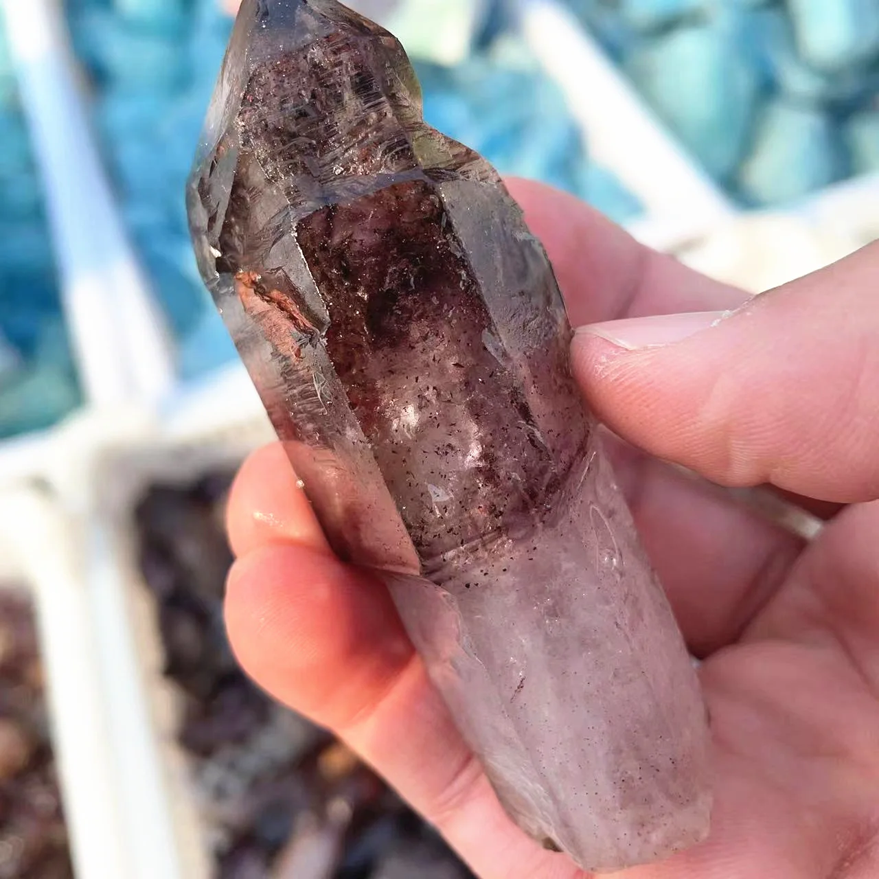 Wholesale Natural Raw Crystal Super 7 Seven Crystal Points super seven crystal Backbone