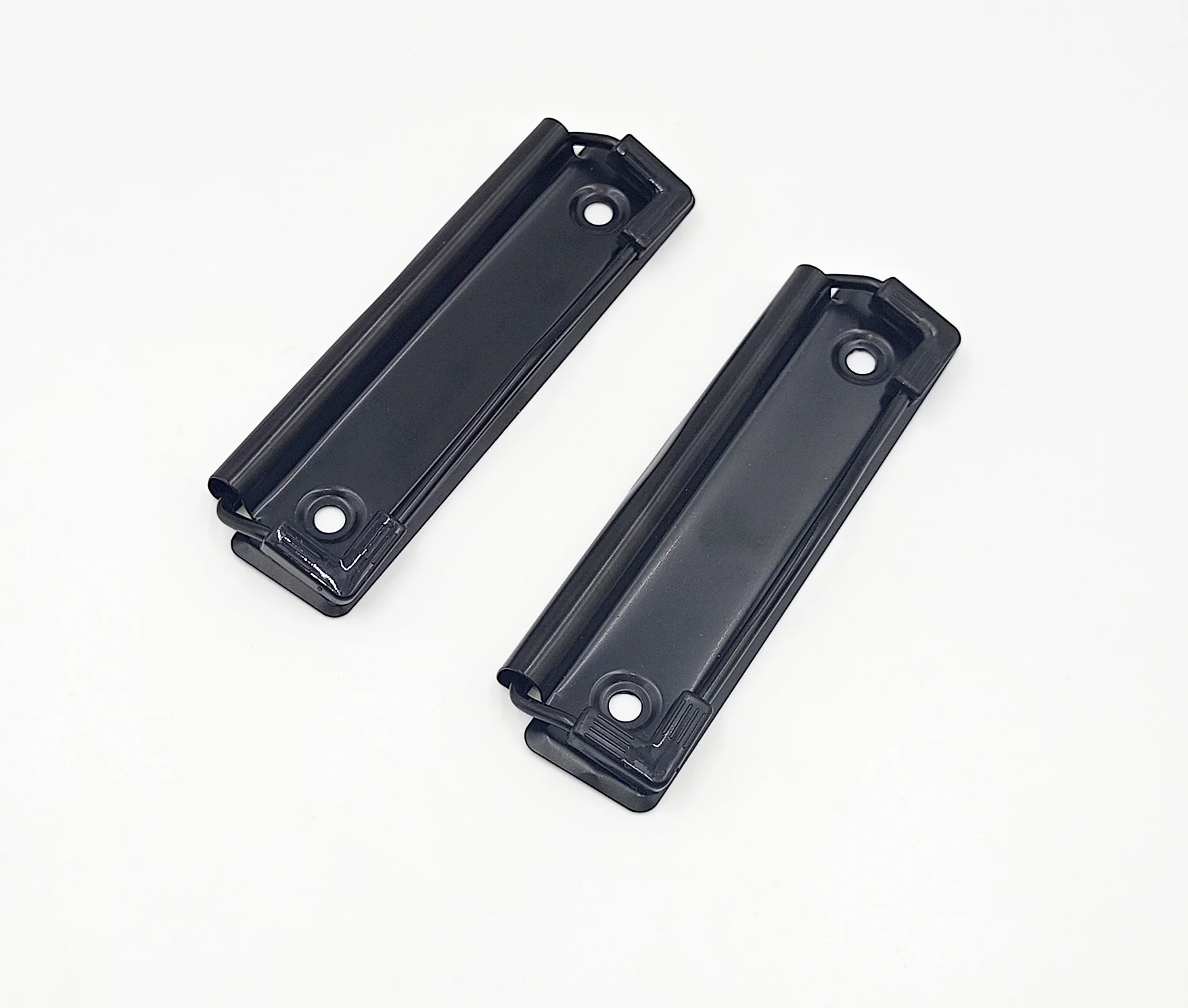Good  quality custom 120mm 100mm matte black binder clip metal wire clipboard clip