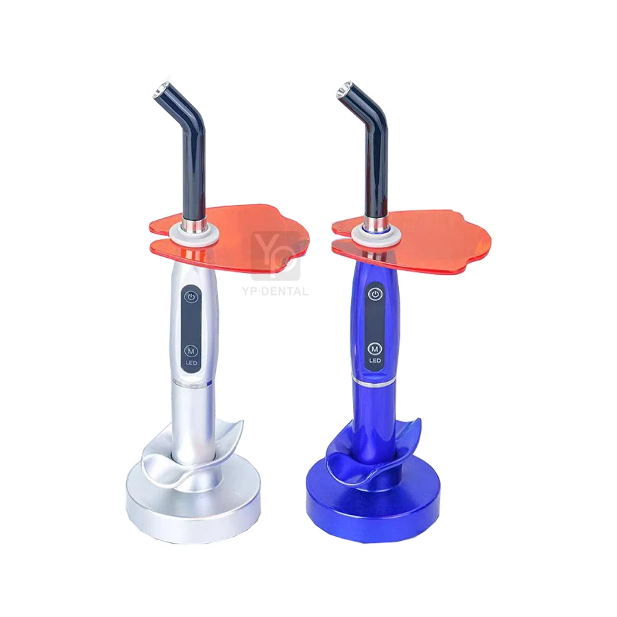Dental Rainbow Metal Body Wireless  LED Dental Curing Light Wireless Color Dental Cordless