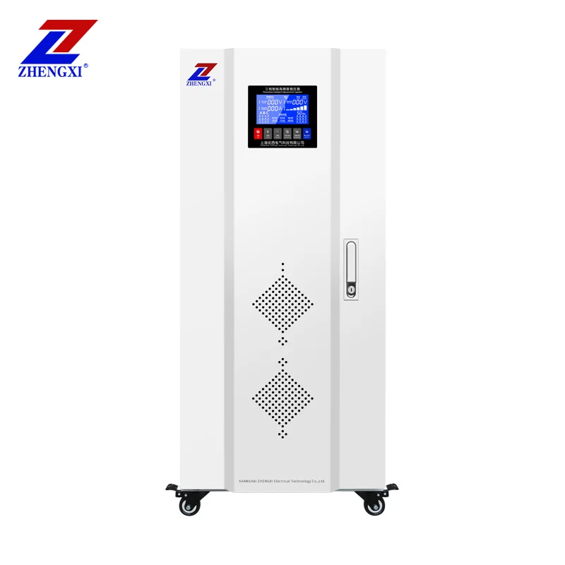 TNS6-120KVA High accuracy 380v AC servo motor intelligence automatic 3 phase AVR voltage stabilizer regulator