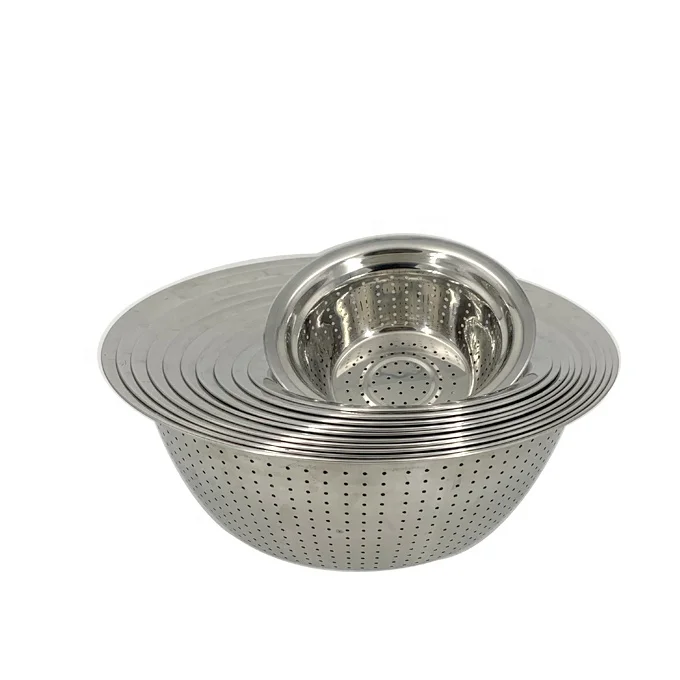 Kitchen drying bowl basket washing rice sieve leakage basin size 32cm