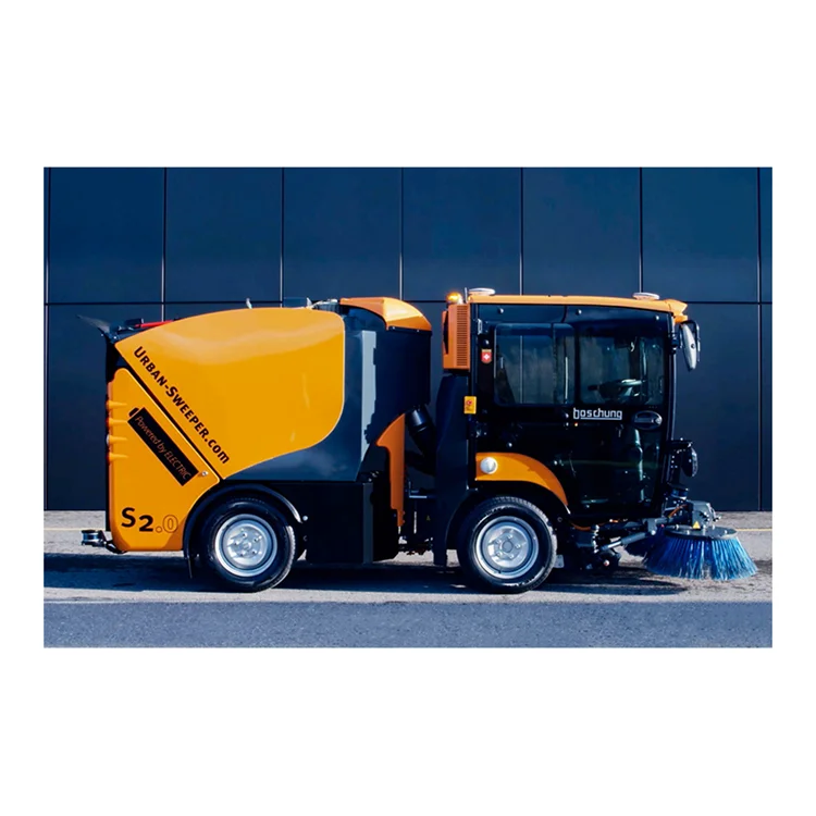 
Road Street Parking Lot Walk Behind Cordless Easy Cleaning Brush Sweeper 