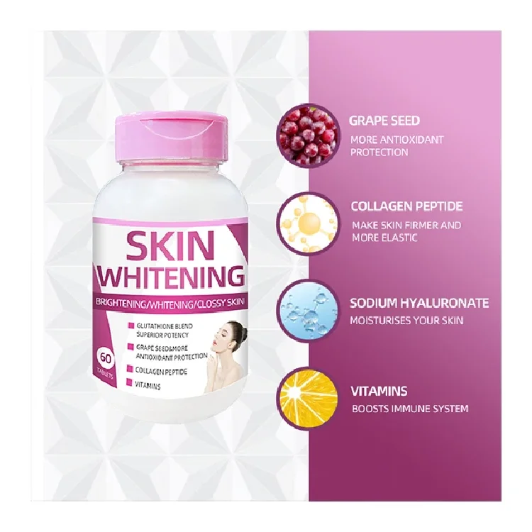 GMP Vitamin Supplements Glowing Skin Whitening Collagen Capsule for Adults Pills Dosage Form Not for Pregnant Women