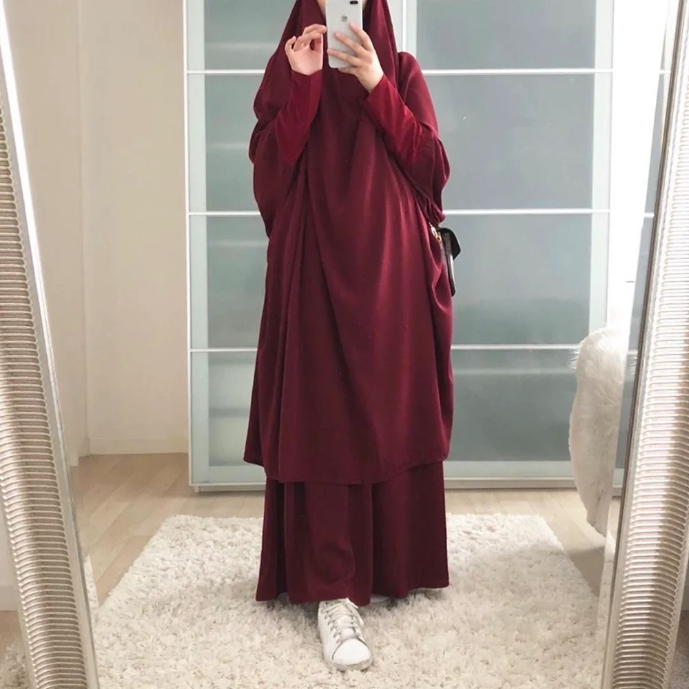 
Biglife810 Ramadan eid muslim prayer garment dress women abaya jilbab long khimar robe abayas Islam clothing niqab djellab 