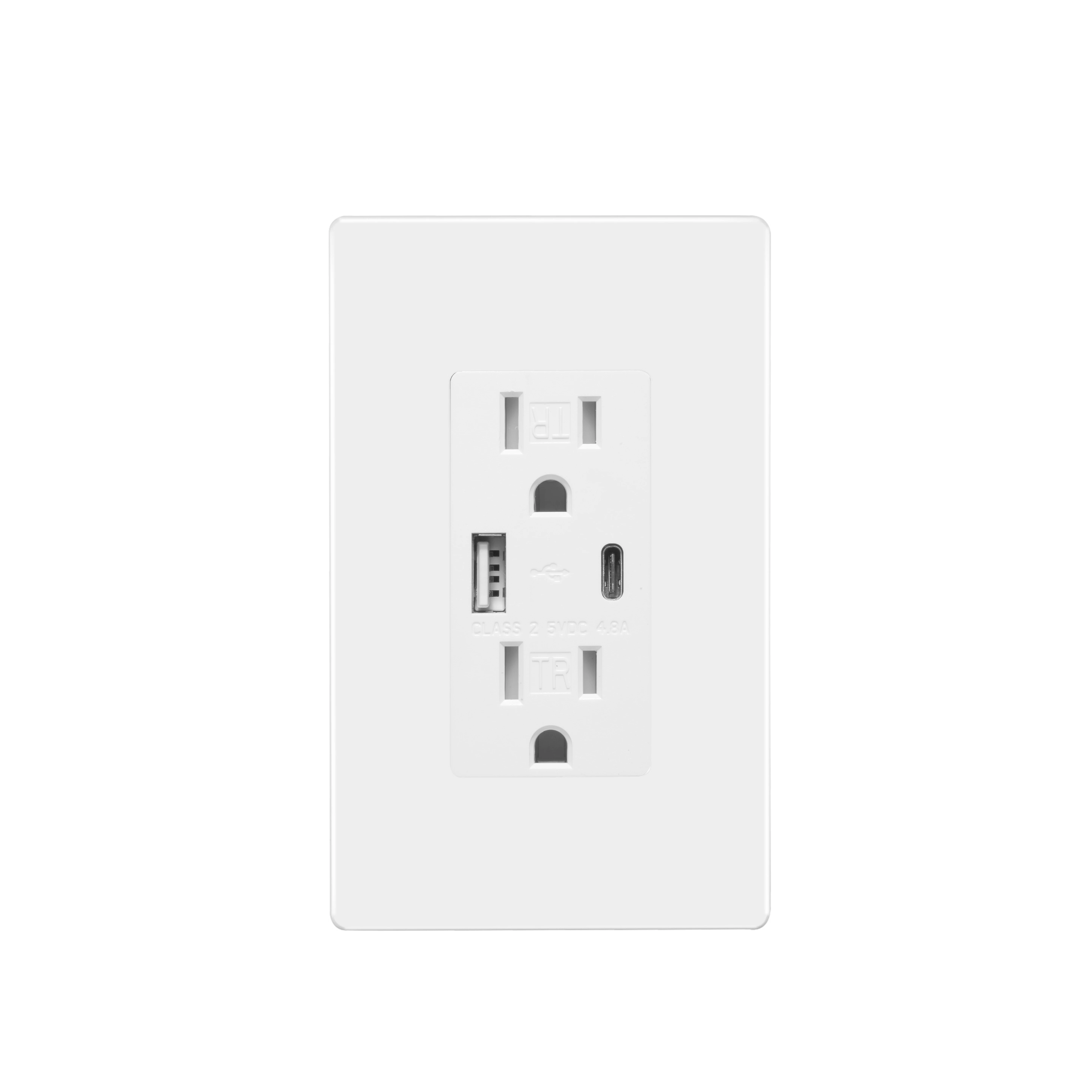  Оптовая продажа высокоскоростные розетки с USB-разъемом для защиты от детей электрическое зарядное устройство настенная розетка портом