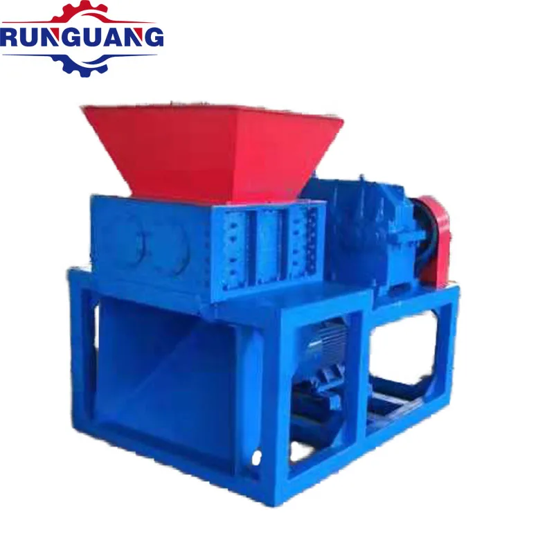 Low Price Stable Waste Plastic Recycling Crusher Double Shaft Shredder Machine/ Carton Tyre Shredder