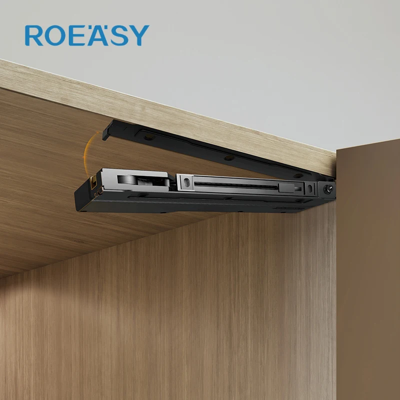 Roeasy One Touch to Open Door System Push to Automatic Opening 110 Degree Open Angle Cabinet Door Opener Cupboard Closer