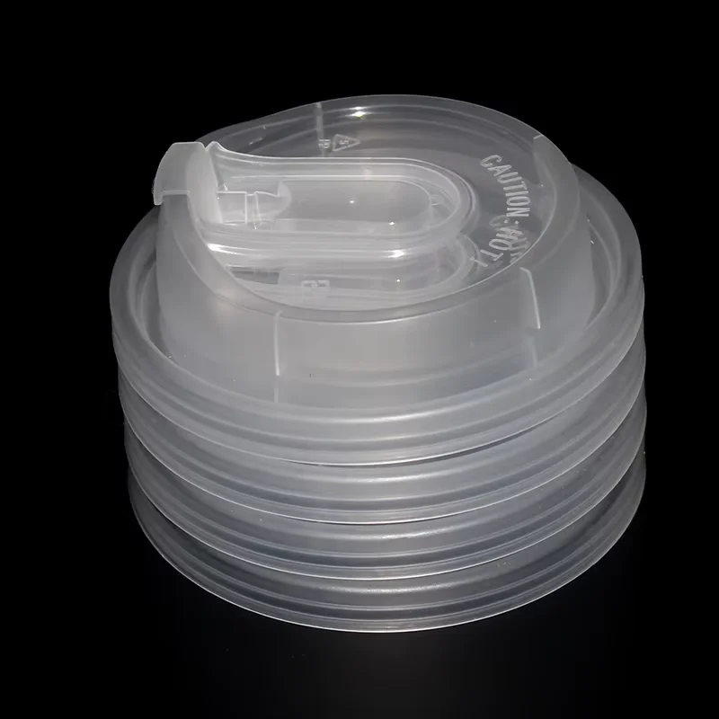 Transparent lid Disposable plastic tableware 90 mm diameter PP plastic lid clear custom for cup