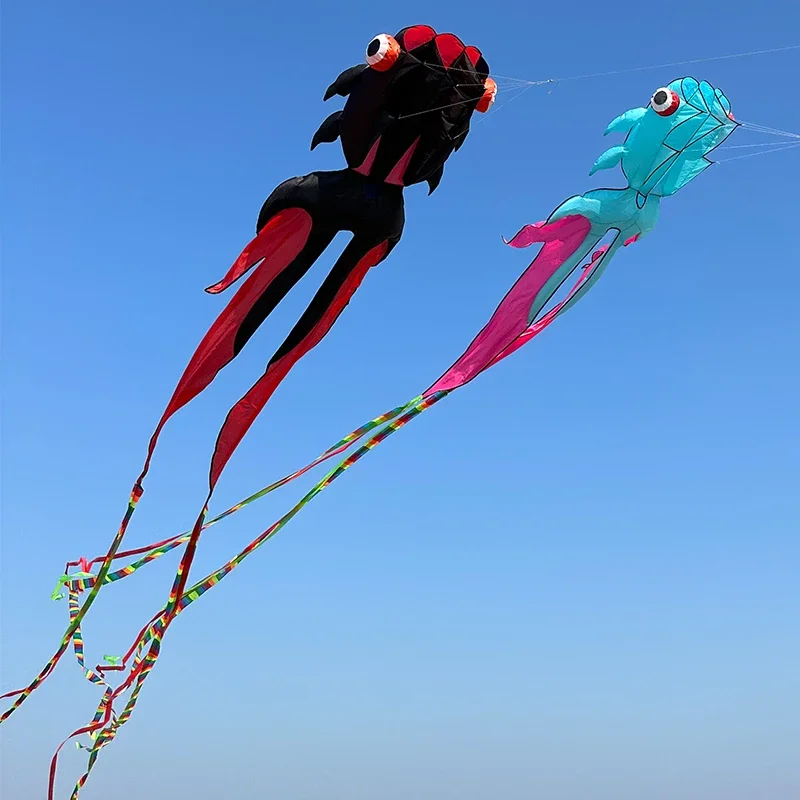 Yifei Anti Tear 10M Goldfish Soft Kite Large Soft Animal Professional Kite Outdoor Parent Child Leisure