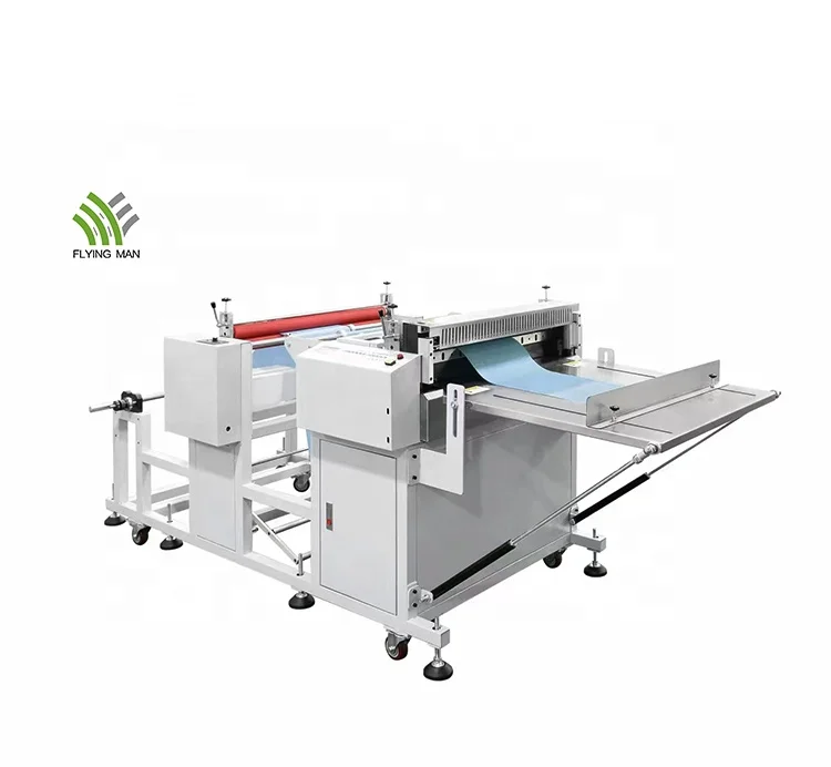 Canvas Roll to Sheet Cutter Gauze Cutting and Stripping Machine Non-woven Fabric Sheet Cutter