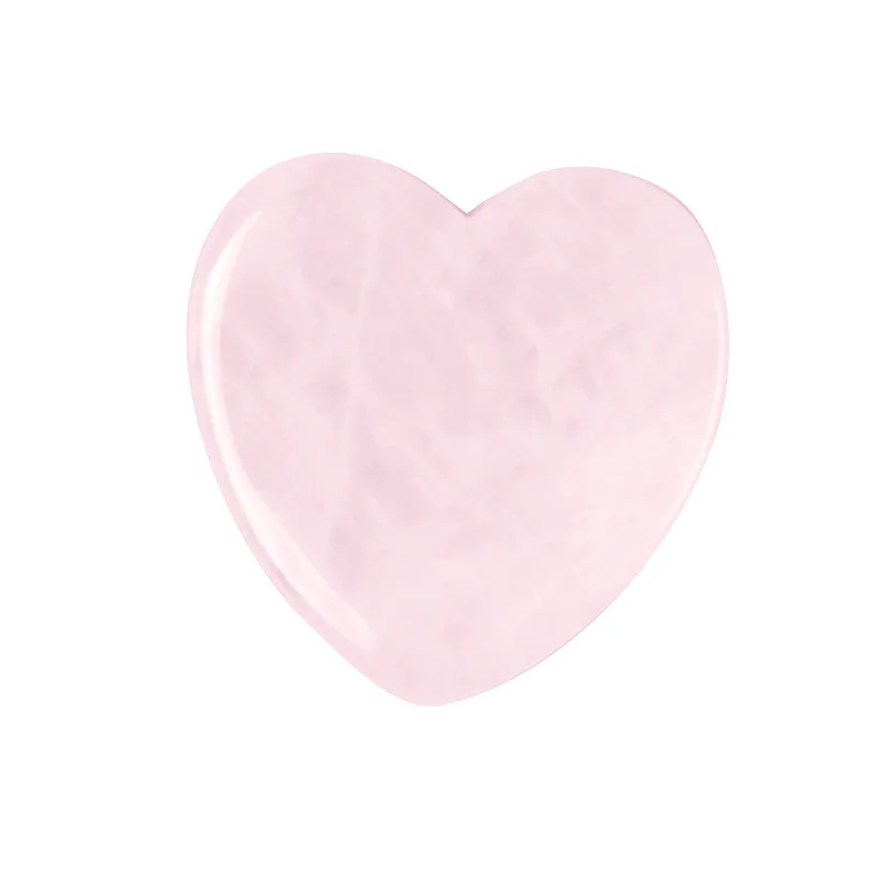 Jade gua shua pink crystal heart face roller Point Pen Butterfly Spoon Shape