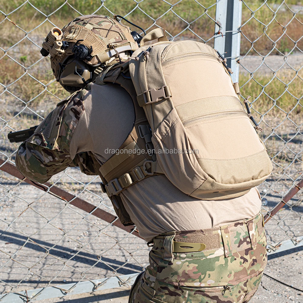 SPARK TAC 500D Nylon AVS Assault Vest System Pack Outdoor Shoulder Action Zipper Tactical Backpack