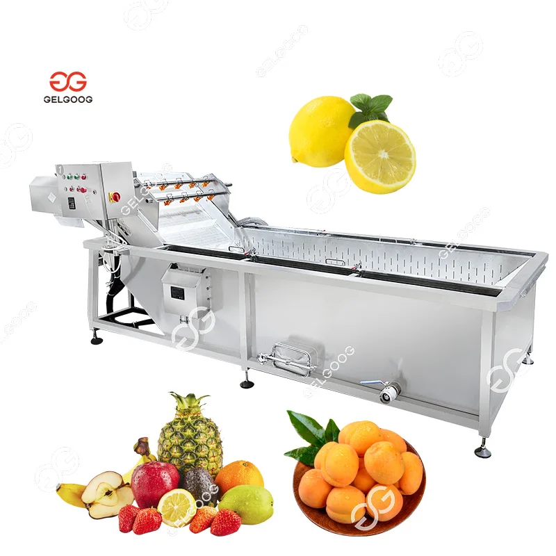 Gelgoog Lemon Washing And Weight Sorting Conveyor Cleaning Drying Mango Strawberry Apricot Fig Wash Line For Lemon