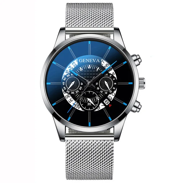Latest Brand New Top Brand Trend Design Low Price Multi-Color Chic Multifunction men Quartz Watch Stainless Steel Band 46