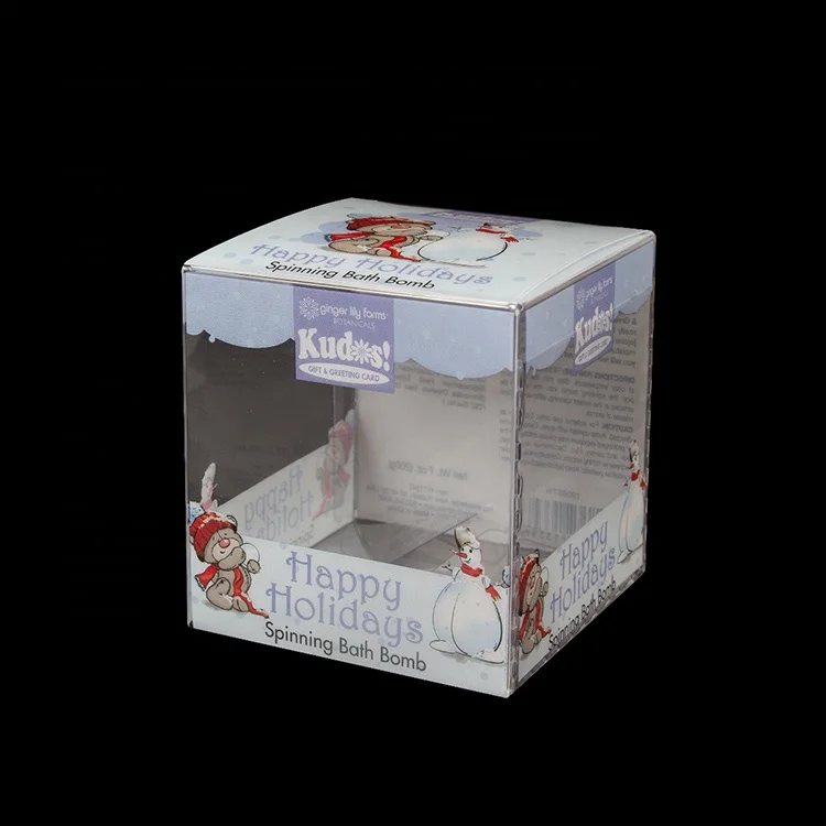 Folding Packaging Box PVC Plastic Customized with Printing Display Transparent & Customized Printing Recyclable Accept RUIDING