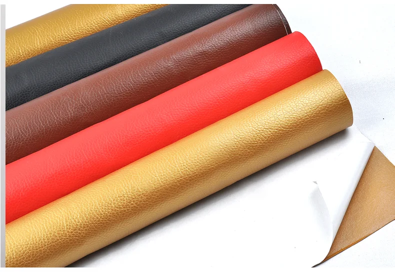 Self adhesive leather for SPA Cover Leather Sofa Furniture pu double face synthetic leather