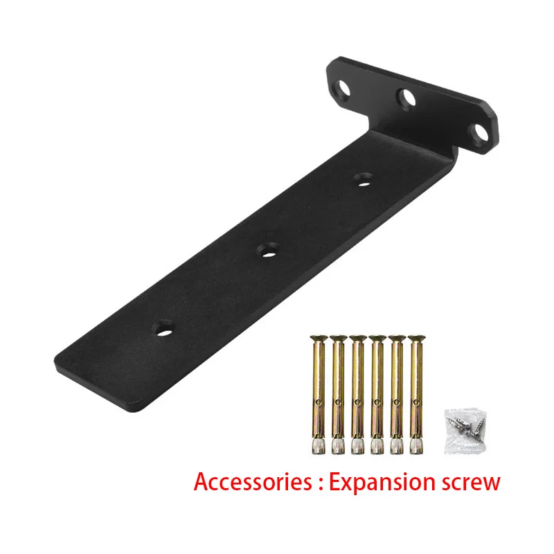 Metal Heavy Duty Wall Mounted Shelf Support Stainless Steel T Shape Shelf Bracket Invisible Wooden Board Bracket