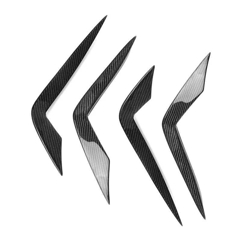 Car Front Bumper Side Canards For A7 S7 C8 Sports 2019 2020 Carbon Fiber canards 4pcs A7