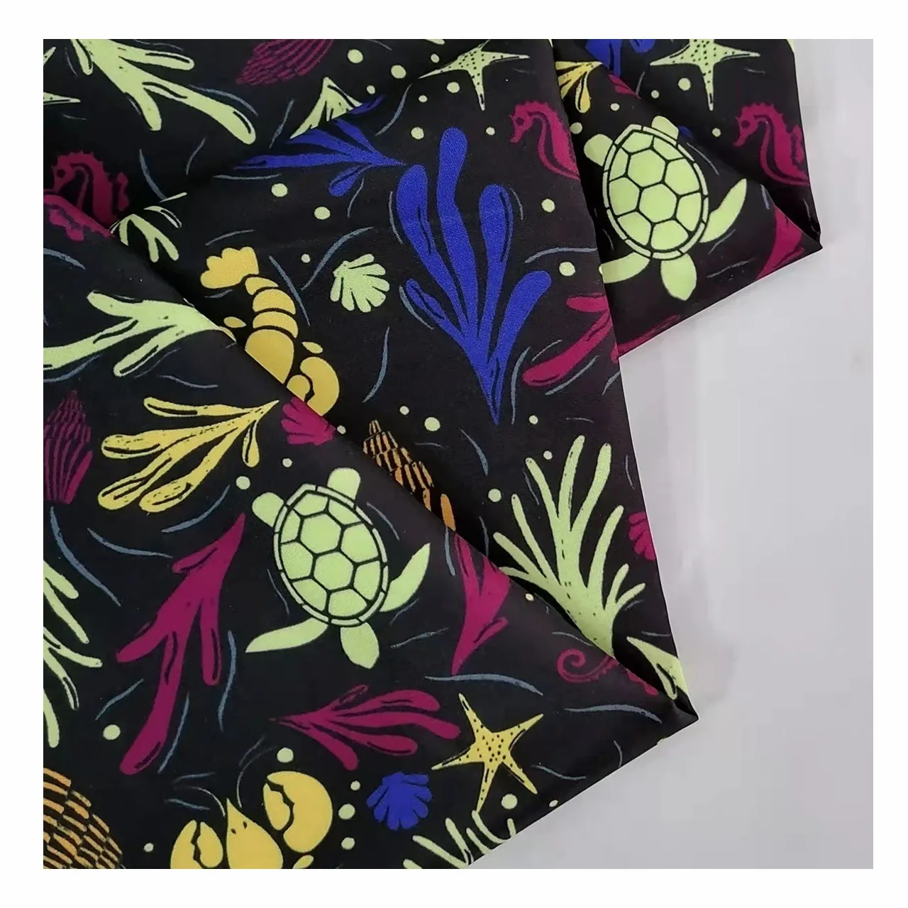 wholesale printed 100% polyester micro fiber peach skin fabric for beach pants