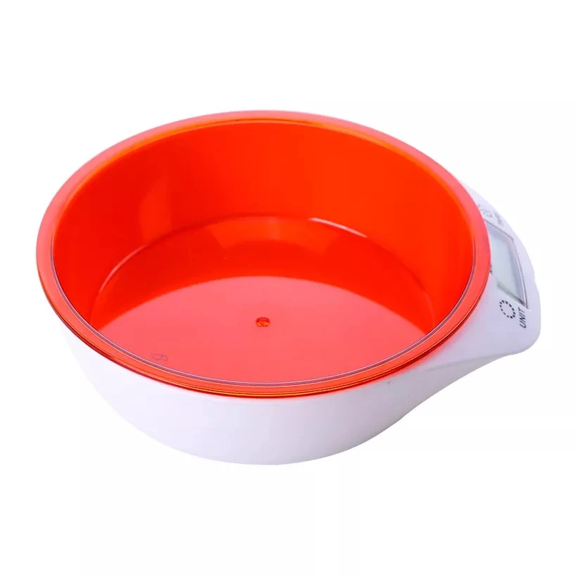 Concise ABS/ 4sensors Tare Kitchen Bowl Scale Custom Logo LCD Display Professional Strain Sensor System