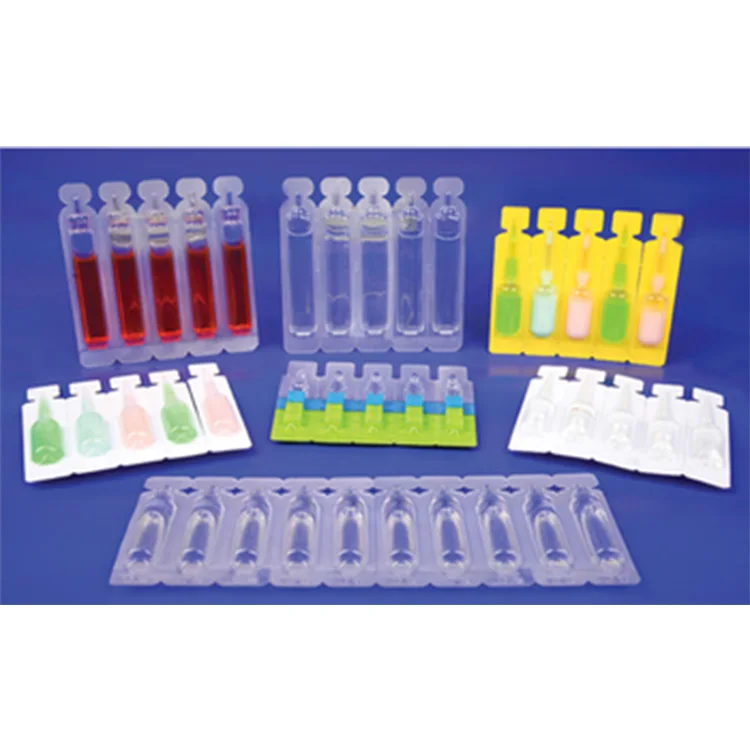 Plastic ampoule filling and sealing machine