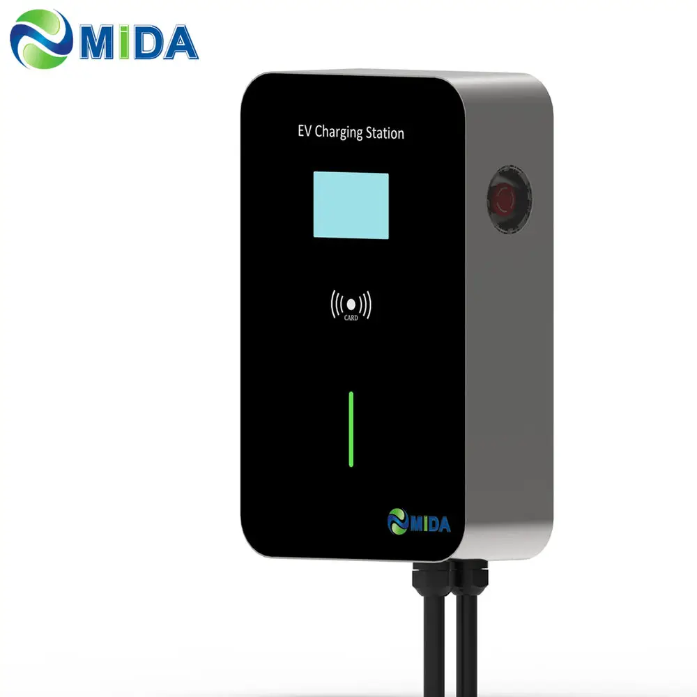22KW Wall Mounted  EV charging station wall box 22kw with RFID function ev charger