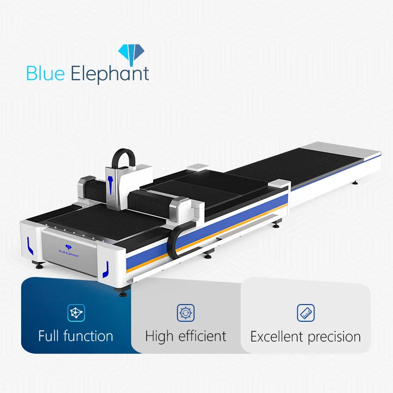 Аппарат для волоконной лазерной резки листового металла Blue Elephant экономичный 1000 Вт