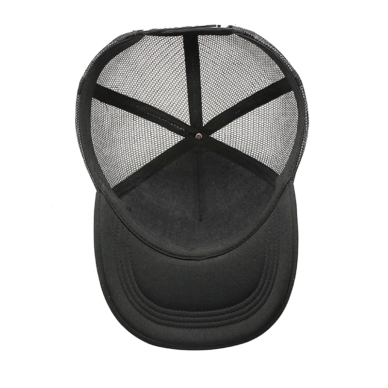 Custom Unisex 100% Cotton Blank 5 Panel Trucker Foam Mesh Cap Embroidered Patch Logo baseball Hat