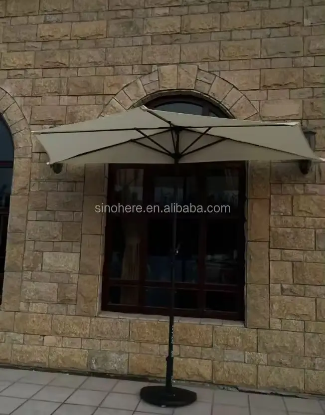 Wholesale 2.7M 9FT Garden Special Design Half Round Sun Umbrella