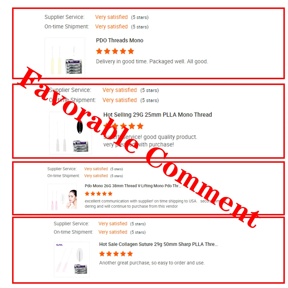 2021 L Tip Half Blunt 18g 100mm Cheek Lifting PDO Threads Shark Teeth Molding PDO Hilos Cog