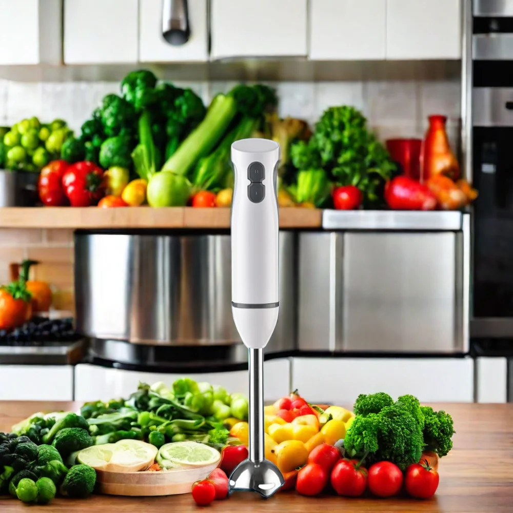 High Quality Multifunctional Portable Stick Blender for Home Use Push Button Controls for Small Kitchen Wholesale