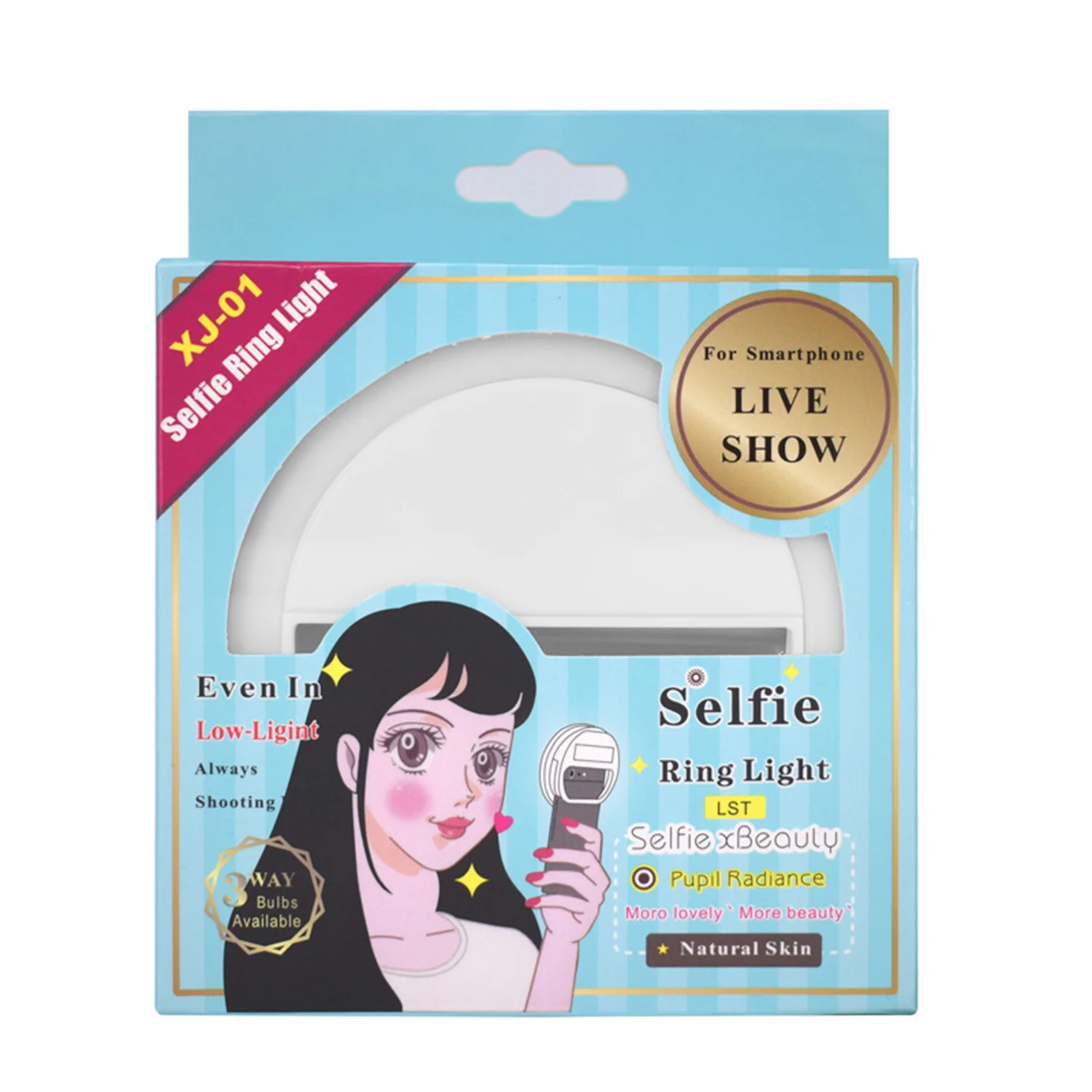 Selfie Ring Light, Portable Clip Selfie Light with 36 LED for Smart Phone Photography, Camera Video
