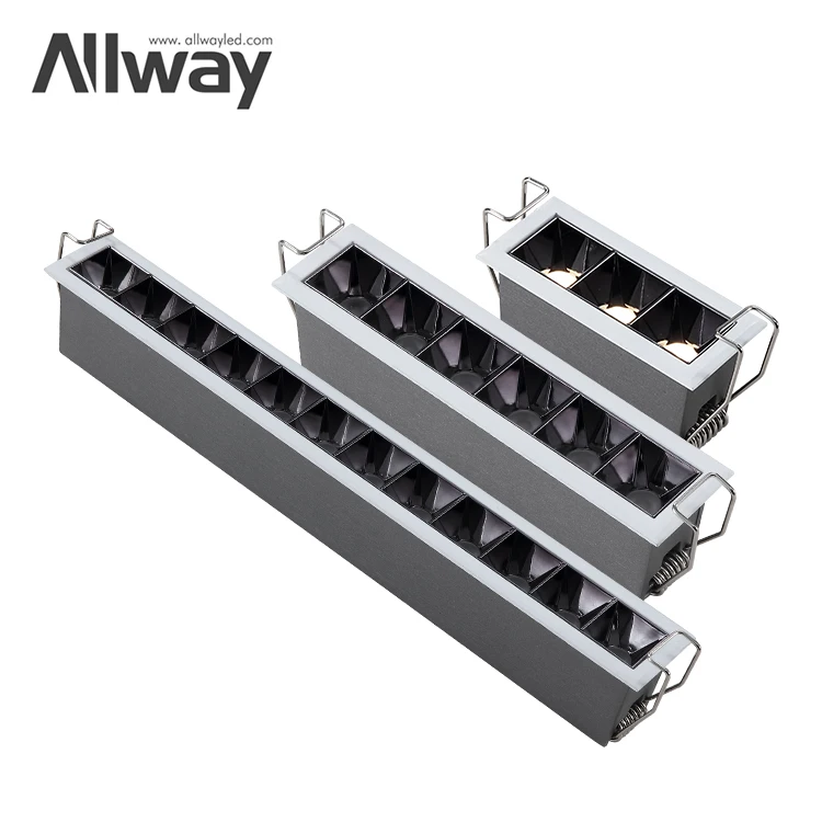 ALLWAY Modern Design Ceiling Recessed Down Light Indoor Hotel 4w 5w 8w 10w 15w 18w 25w Led Downlights