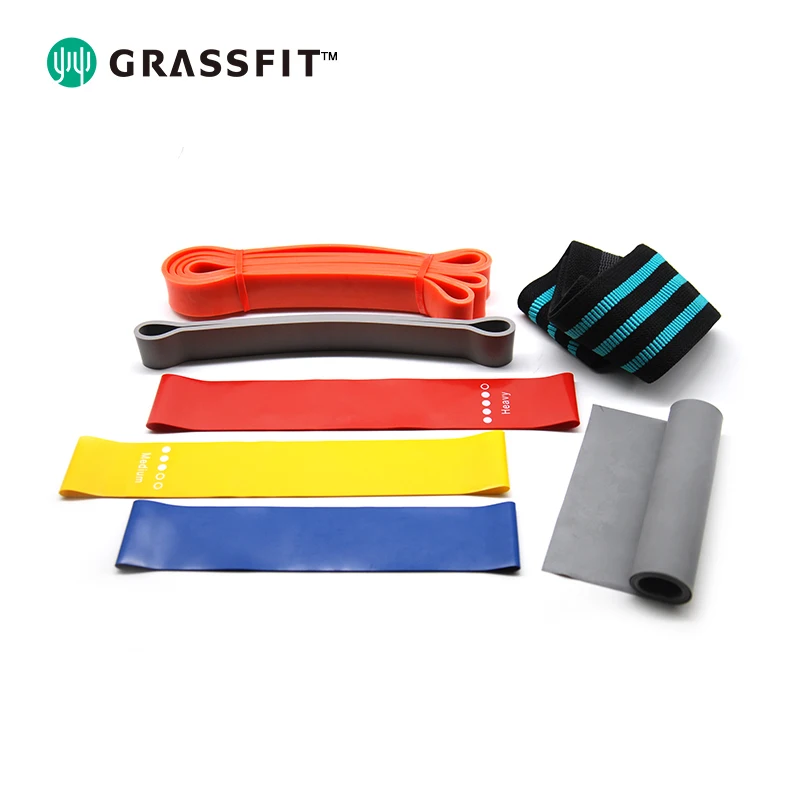 Custom Logo Gym Fitness Workout Latex Pull-up Resistance Band Yoga Stretch Bands Resistance 2080mm Loop Bands for Exercise