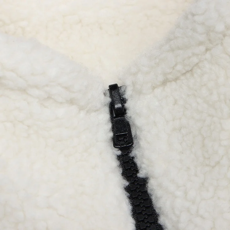 Tie-Dye Sherpa Jacket Mens Streetwear Loose Stand Collar Quilted Jackets Winter Casual Fleece Men