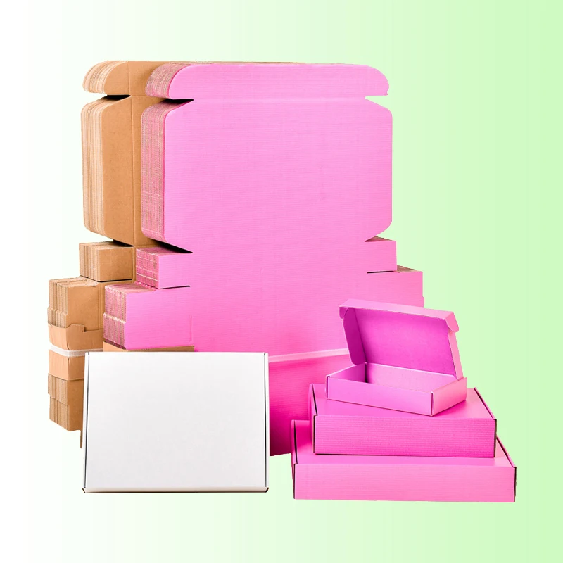 Custom Attractive Price Hot Sale Kraft Portable Biodegradable Environmental Compostable Corrugated Packaging Clothing Mailer Box