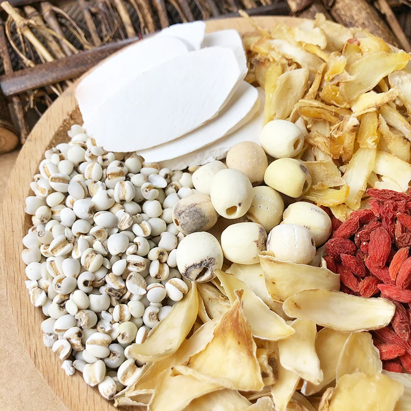Processing customized summer soup bag lotus seeds and lilies clear, cool, moist lung and stomach soup