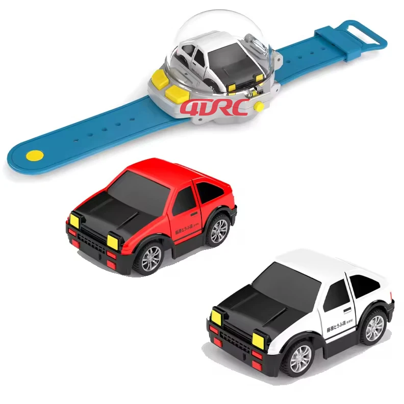 4DRC Hot Sale Watch Mini Racing Car Toys Watch Remote Control Car Toys 2.4ghz Mini Remote Control Watch Alloy Car USB Charging