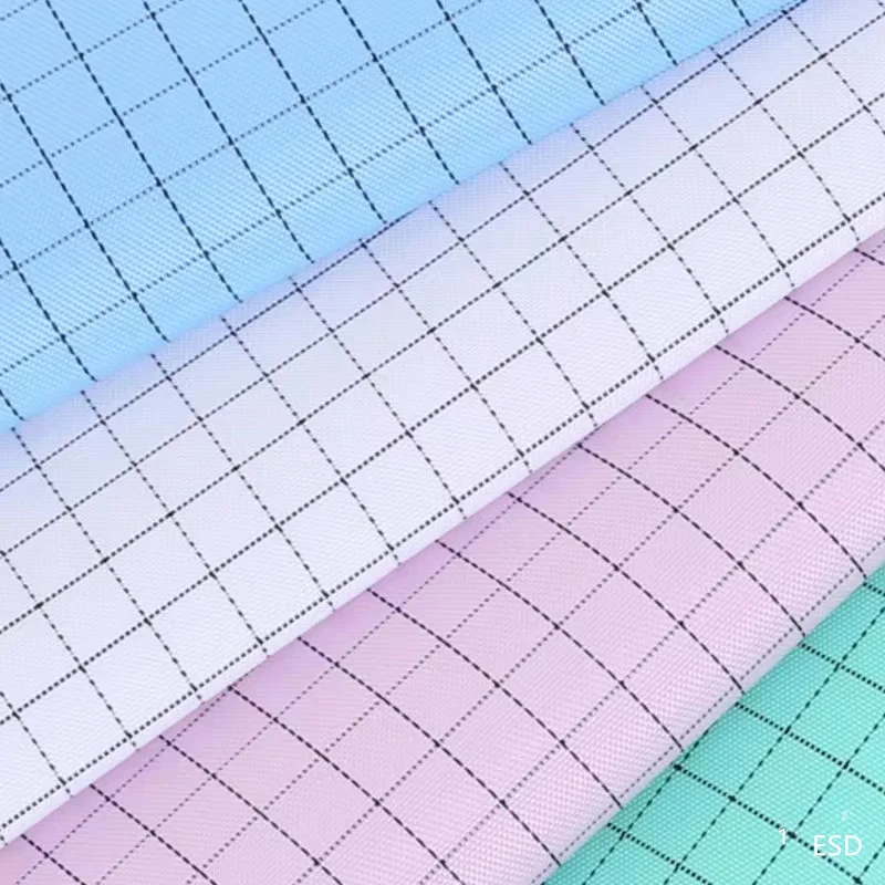 65% Polyester 35% Cotton 80/2+a*80/2 133*78 125GSM Anti-Static Fabric Uniform ESD Fabric Striped