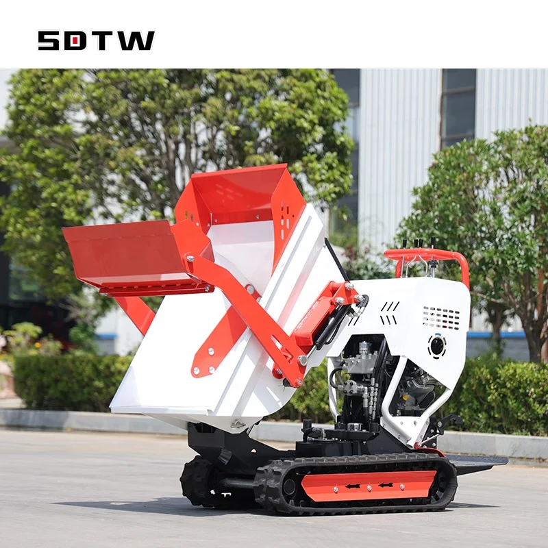 Multi-functional Mini Track Dumper 0.5 Ton Crawler Mini Truck Dumper For Mountain Area 500kg micro Mini Dumper Truck