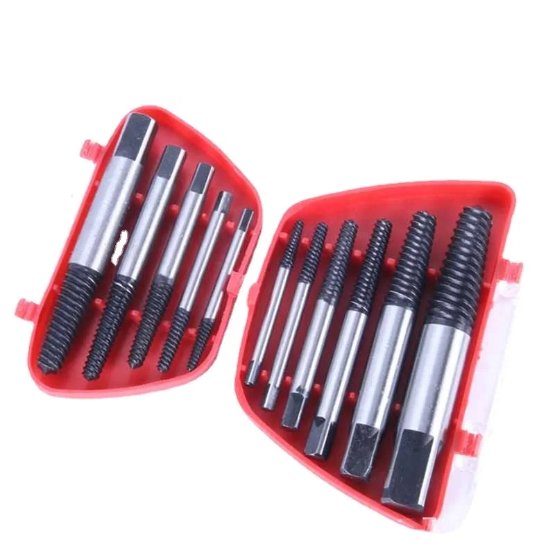 SDPSI 5-8Pcs Set Damaged Screws Extractor Center Drill Bits Guide Set Broken Damaged Bolt Remover Speed Easy Set