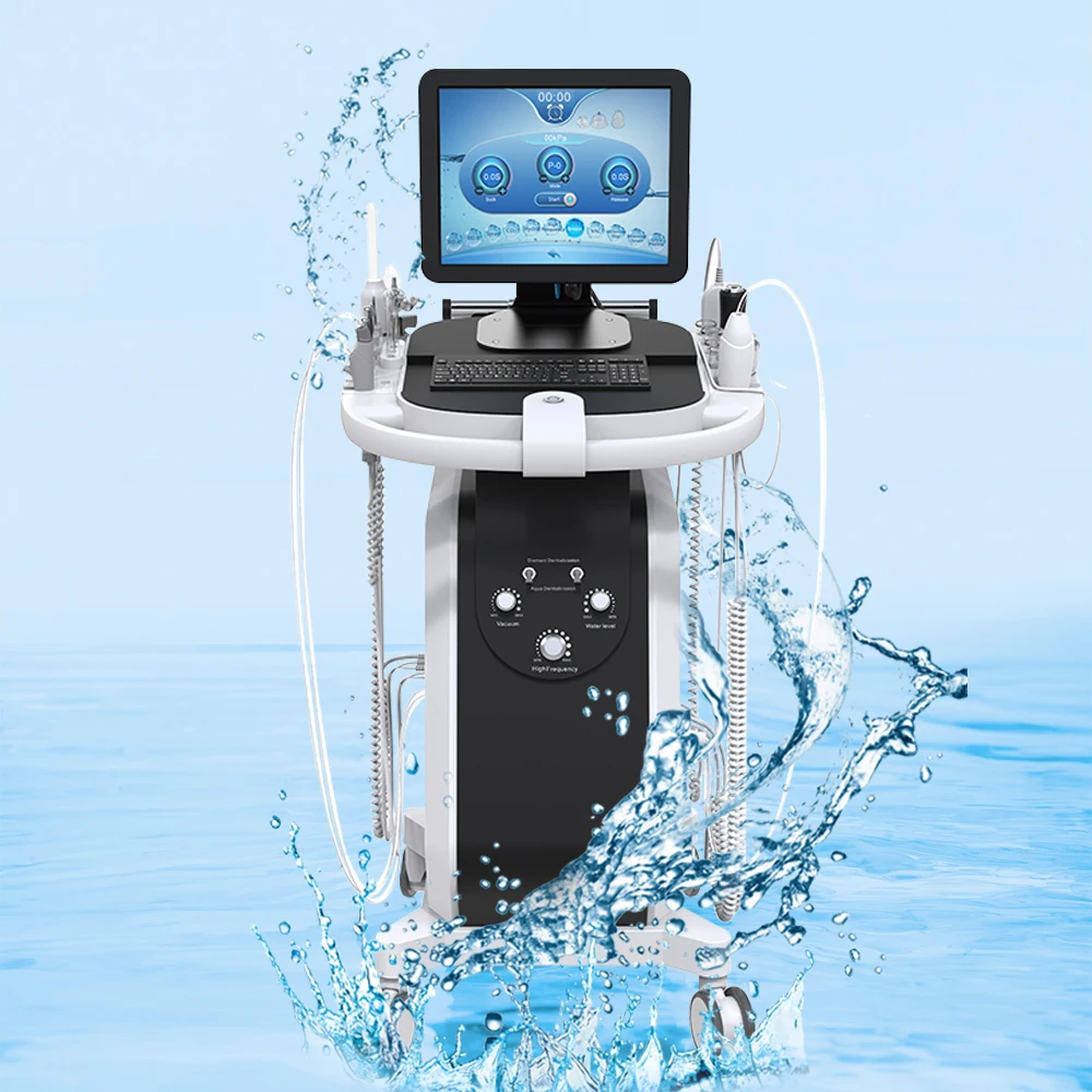 Advanced skin analy sis 15 in 1 function hydro dermabrasion machine/OEM/Customize logo